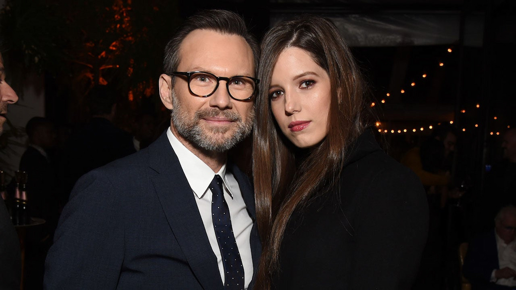 Christian Slater and Brittany Lopez at the 2018 GQ Men of the Year Party 