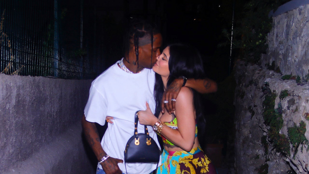 Kylie Jenner and Travis Scott PDA in Italy