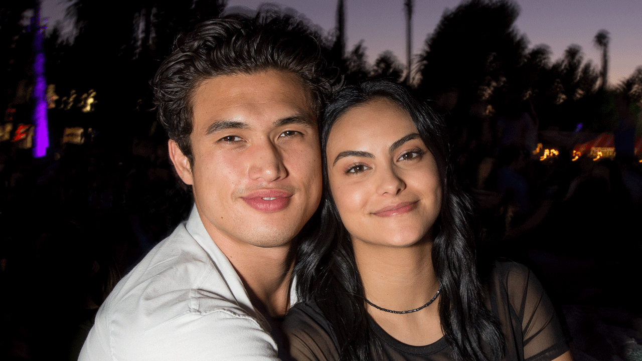 Camila Mendes and Charles Melton at Cinespia