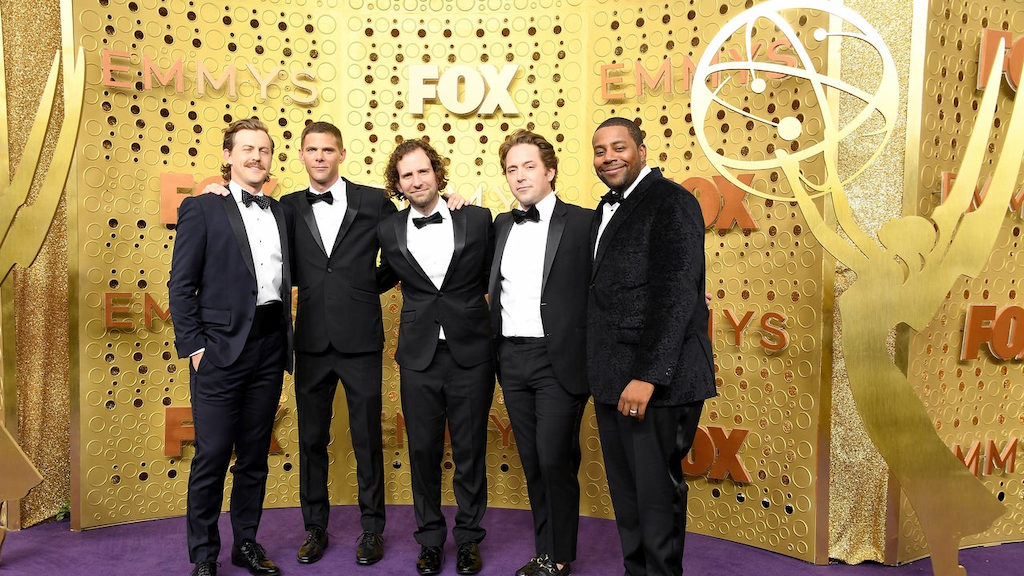 Alex Moffat, Mikey Day, Kyle Mooney, Beck Bennett and Kenan Thompson attends the 71st Emmy Awards at Microsoft Theater on September 22, 2019 in Los Angeles, California. 