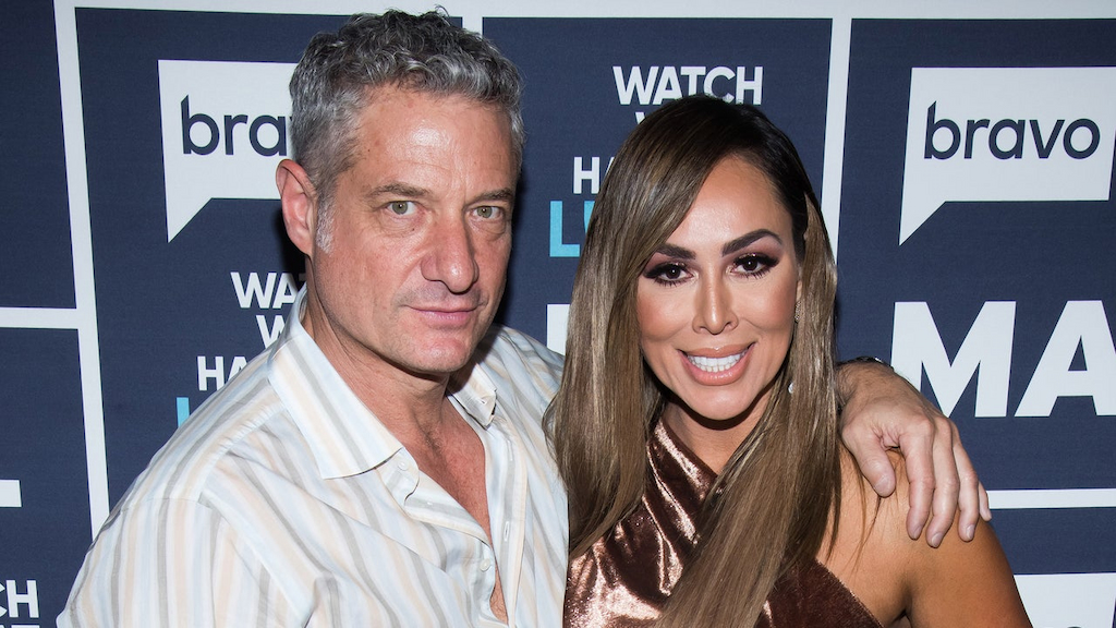Rick Leventhal and Kelly Dodd at WWHL in october 2019