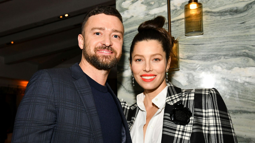 Justin Timberlake and Jessica Biel pose for portrait at the Premiere The Sinner Season 3 