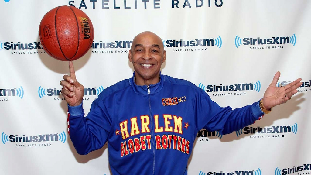 Harlem Globetrotter Fred "Curly" Neal visits SiriusXM Studio in 2012