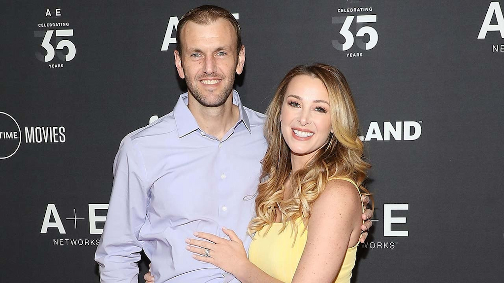 Doug Hehner and Jamie Otis attend the 2019 A+E Upfront at Jazz at Lincoln Center on March 27, 2019 in New York City.