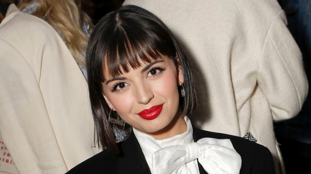 Rebecca Black attends Rolla's x Sofia Richie Launch Event at Harriet's Rooftop