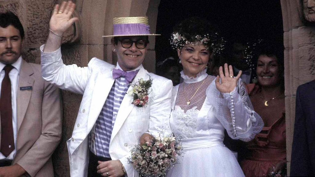 Elton John and Renate Blauel