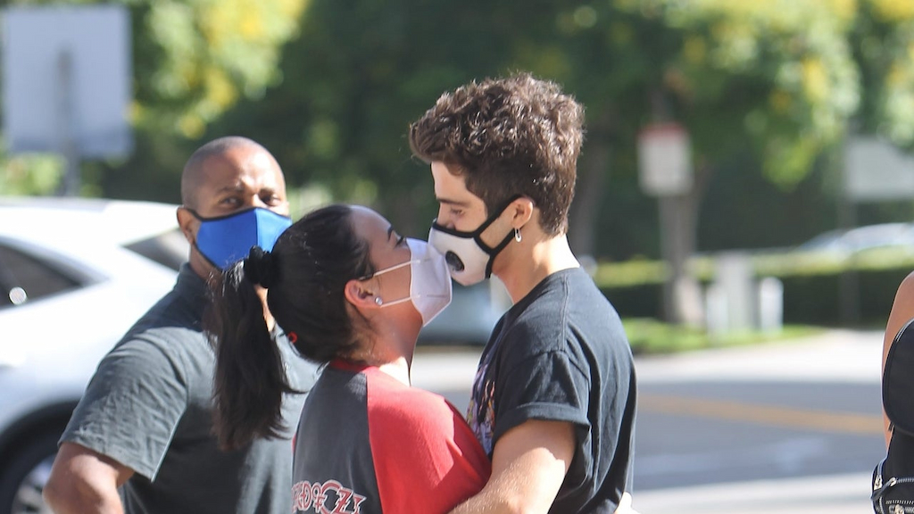 Demi Lovato and Max Ehrich on shopping trip in Beverly Hills