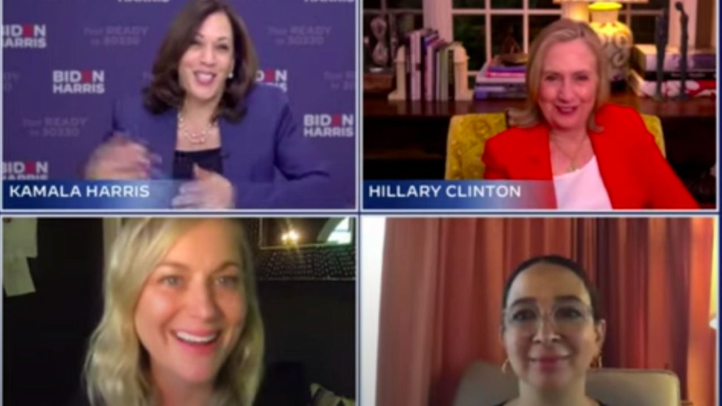 Kamala Harris, Hillary Clinton, Amy Poehler, and Maya Rudolph