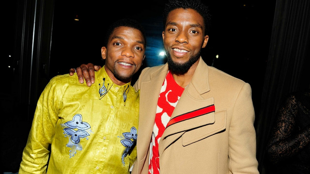Kevin Boseman and Chadwick Boseman attend The Cinema Society with Ravage Wines & Synchrony host the after party for Marvel Studios' "Black Panther" at The Skylark on February 13, 2018 in New York City.