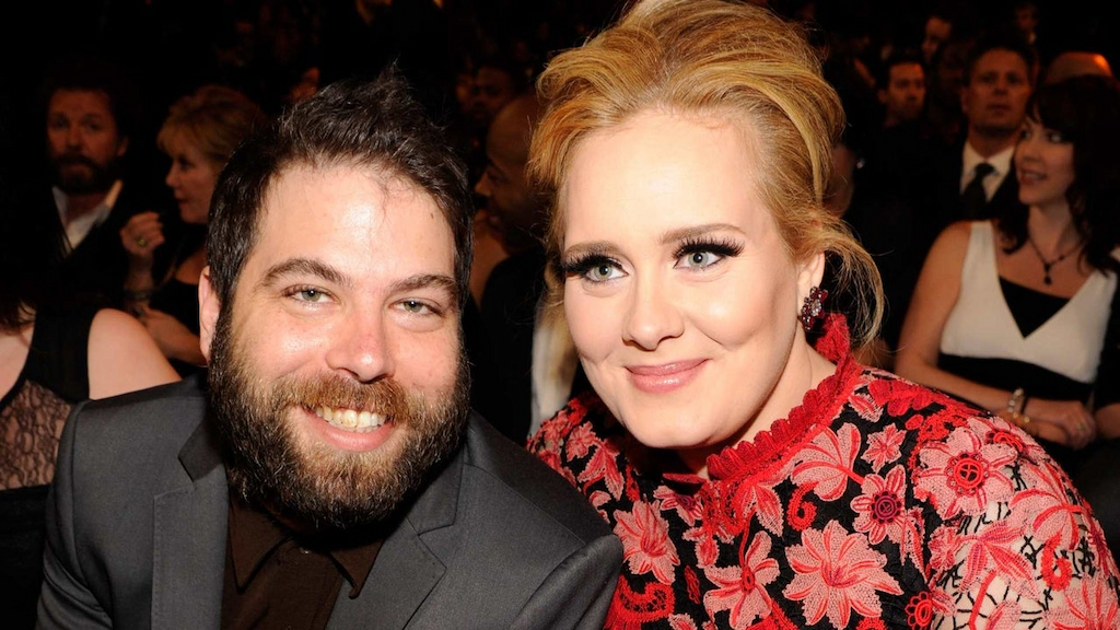Adele (R) and Simon Konecki attend the 55th Annual GRAMMY Awards at STAPLES Center on February 10, 2013 in Los Angeles, California. 