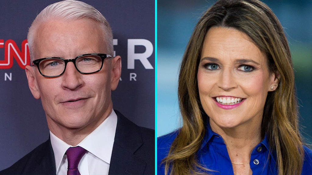 Anderson Cooper and Savannah Guthrie