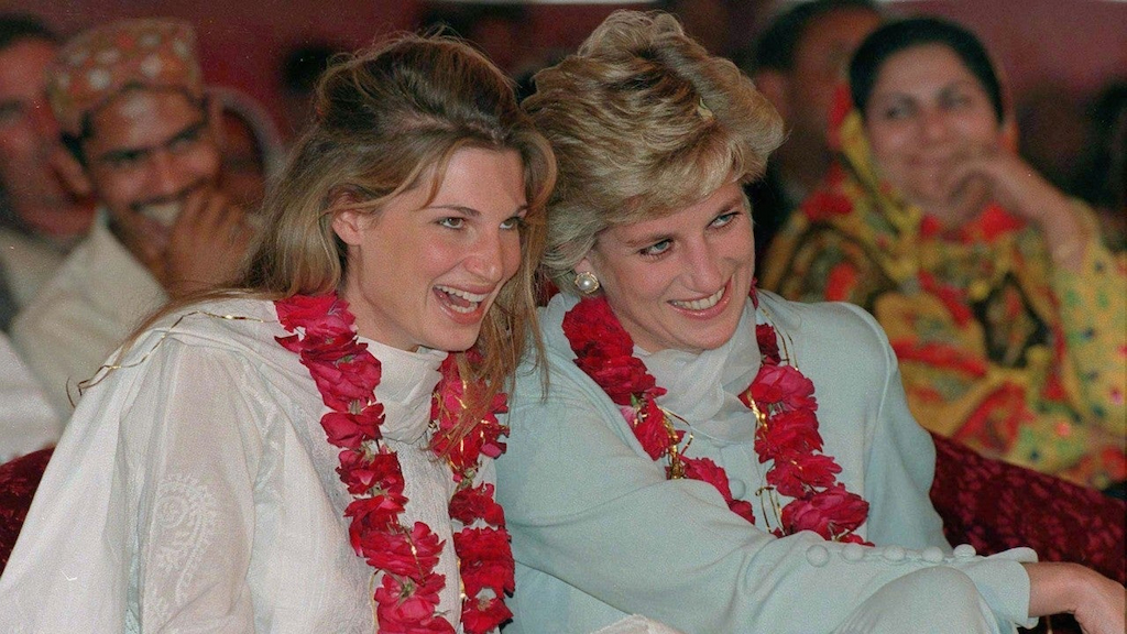 Jemima Khan and Princess Diana
