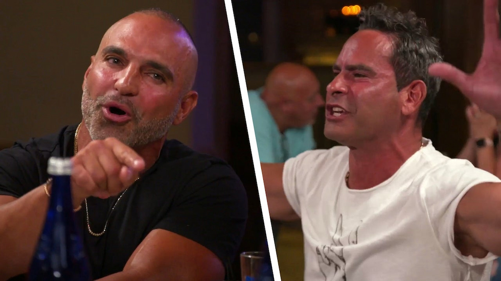 Joe Gorga and Louie Ruelas exchange tense words on The Real Housewives of New Jersey