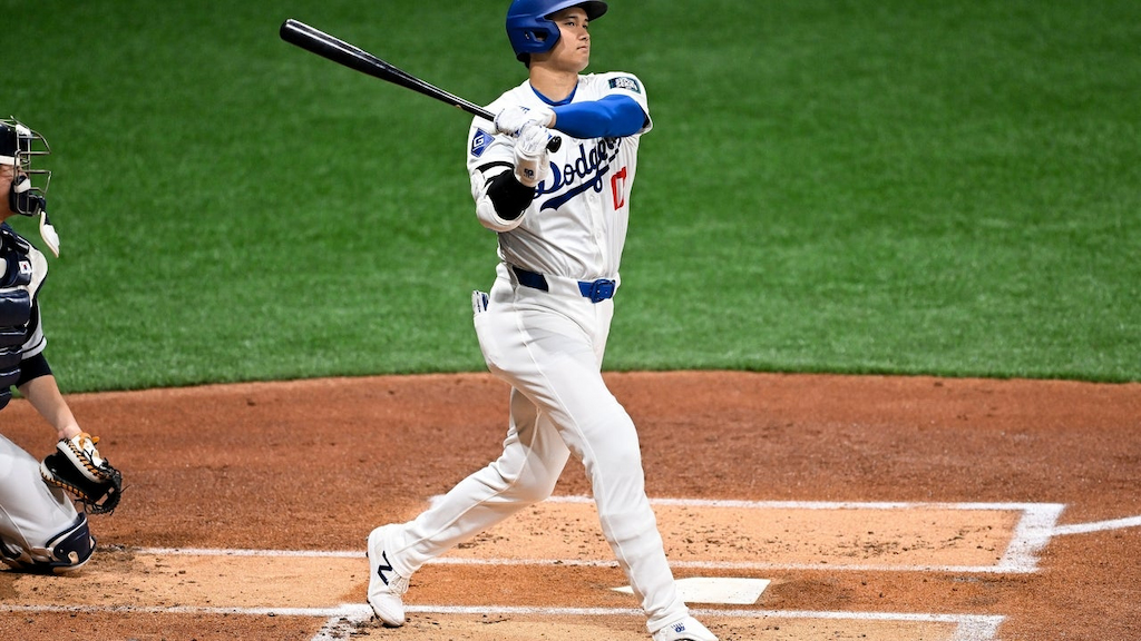 Shohei Ohtani of the Los Angeles Dodgers 