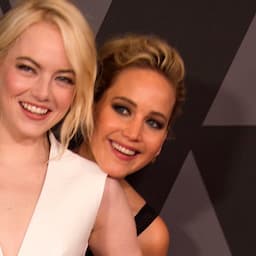 Jennifer Lawrence Got Half of Her Golden Globes Makeup Done Before Emma Stone Bailed on Her -- Watch