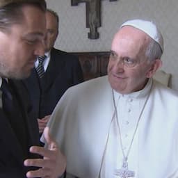 Leonardo DiCaprio Meets With Pope Francis and Brings Lots of Gifts -- See the Pics!