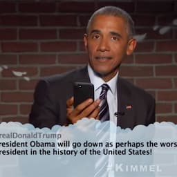 WATCH: Barack Obama Slams Donald Trump in Celebrity Mean Tweets on 'Jimmy Kimmel Live'