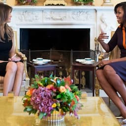 Melania Trump Wears All Black While Meeting With Michelle Obama at the White House -- See the Pic!