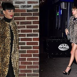 Taylor Swift and Katy Perry Step Out in NYC Wearing Matching Animal Print Coats -- Who Wore It Best?