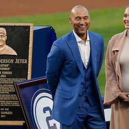 Derek Jeter Honored at Yankee Stadium Alongside Pregnant Wife Hannah, Admits He's 'Nervous' About Fatherhood