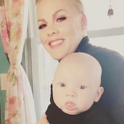 WATCH: Pink Reveals Son Jameson Can 'Multitask Too,' Shares Breastfeeding Pic While Getting Her Makeup Done