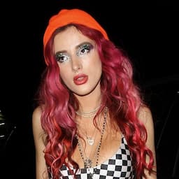 Bella Thorne Rocks Checkered Bodysuit, Silver Platforms & Lots of Glitter for Rad Night Out in Los Angeles