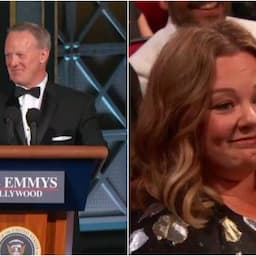 Sean Spicer Makes Surprise Appearance at 2017 Emmys, Melissa McCarthy Looks Hilariously Unamused 