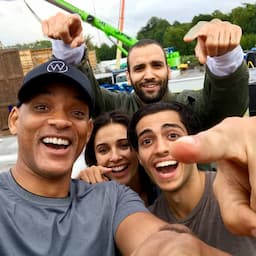 Will Smith Shares Adorable First Cast Photo From Live-Action 'Aladdin' Set