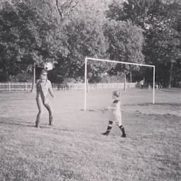 Harper Beckham Gets Her First Soccer Lesson From Dad David -- Watch the Adorable Videos!
