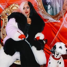 Cardi B Goes Full Cruella De Vil With a Dalmatian For Halloween Following Her Engagement News: Pics!