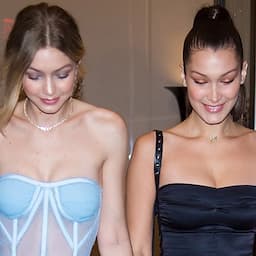 Bella Hadid Celebrates 21st Birthday in Lace-Up LBD With Sister Gigi Hadid in a Sheer Corset Top: Pics