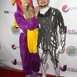 NEWS: Prince Jackson Gives Sister Paris a Piggyback Ride in Matching Halloween Onesies -- See the Pics!
