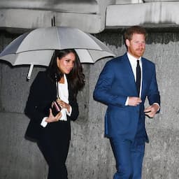 Meghan Markle Suits Up for First Awards Ceremony With Fiance Prince Harry