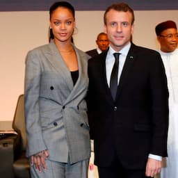 Rihanna Reunites With French President Emmanuel Macron for Global Education Funding