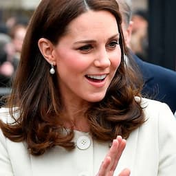 Pregnant Kate Middleton Looks Lovely in White at Charity Visit: Pics!