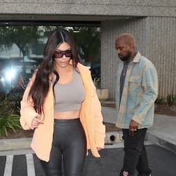 Kim Kardashian Flaunts Her Toned Abs in Skintight Sports Bra While Visiting Kanye West: Pic!