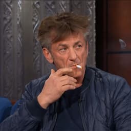 Sean Penn Smokes Several Cigarettes on ‘The Late Show,’ Says He’s on Ambien: Watch! 