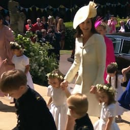 Prince George and Princess Charlotte Make Adorable Arrival at Royal Wedding as Page Boy and Bridesmaid