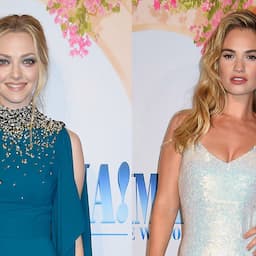 Amanda Seyfried and Lily James Dazzle in Sparkly Dresses at the 'Mamma Mia!' Stockholm Premiere 