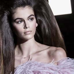 Kaia Gerber's Sky-High Hair Steals the Valentino Show During Paris Fashion Week -- See the Haute Look!