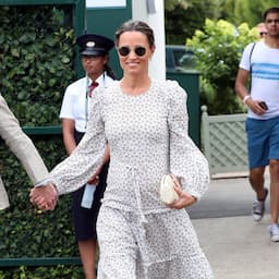 Pippa Middleton's Printed Dress Proves the Voluminous Sleeve Trend Isn't Going Anywhere -- Shop Her Look! 