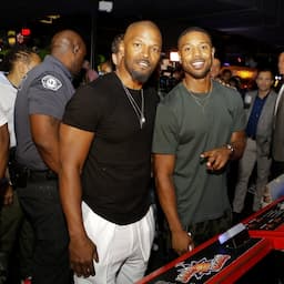 Michael B. Jordan Praises ‘Big Brother’ Jamie Foxx As They Face Off in Basketball Shoot Off (Exclusive)