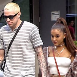 Ariana Grande Hold Hands With Pete Davidson While Wearing His Dad’s Badge on Her Neck