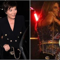 Kris and Caitlyn Jenner Sport Matching Gucci Handbags at Kylie's 21st Birthday