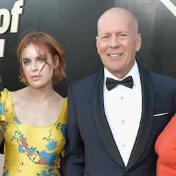 Bruce Willis Poses With His and Demi Moore's Daughters for Impromptu Photo Shoot