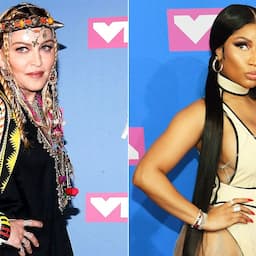 Madonna Kisses Nicki Minaj Backstage at VMAs -- and the Rapper Is All About It
