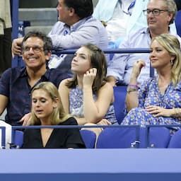Ben Stiller All Smiles With Ex Christine Taylor and Daughter Ella at US Open: Pics