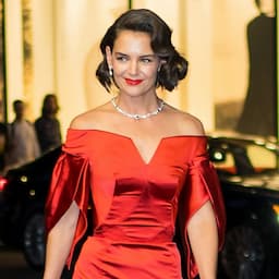 Katie Holmes Stuns in Glam Red Look After Latest Outing With Jamie Foxx
