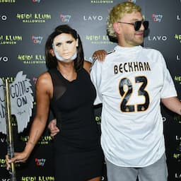 Mel B Dresses Up as Victoria Beckham for Halloween, Holds Sign Saying ‘I Am Not Going on Tour’