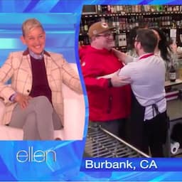 Watch Michael Buble Accidentally Run Into Eric Stonestreet During an 'Ellen' Prank!